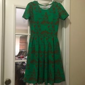 Green/Gold Lularoe dress